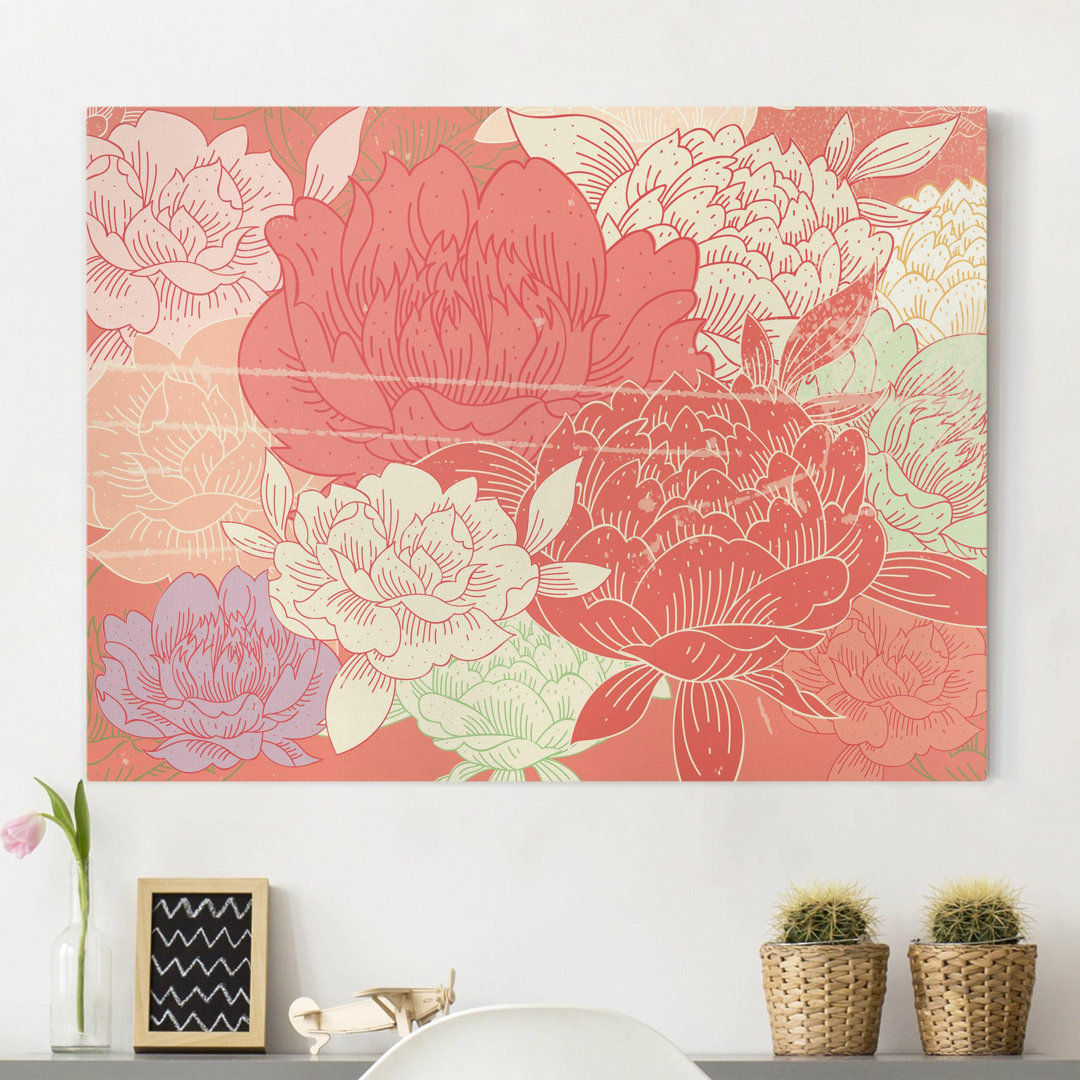 Leinwandbild Peonies