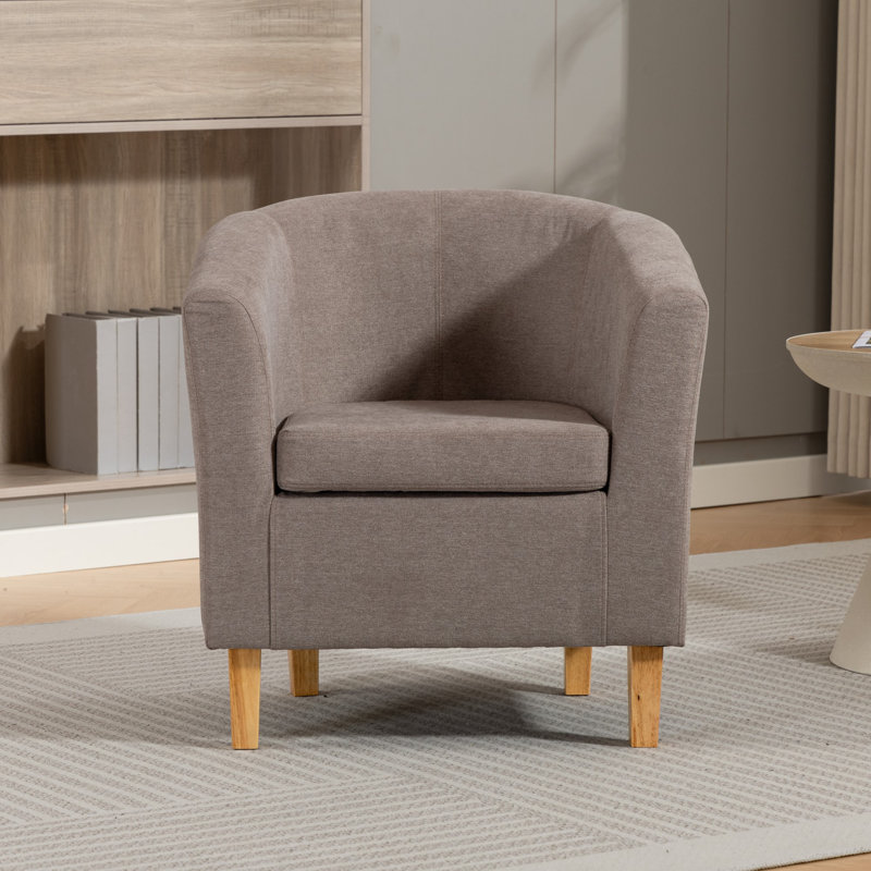 Upholstered Armchair, Brown