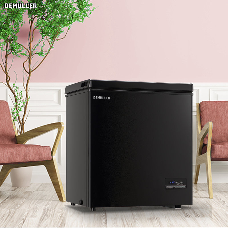 5.0 Cu.ft Chest Freezer with Intelligent Temperature Control(-15°F to 41°F), Top Open Door Deep Freezer with TWO Hanging Baskets and Side Defrost Water Drain