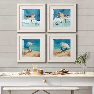 " Bay Shore Sandpiper I " 4 - Pieces