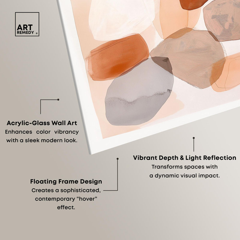«River Stones II Boho Art» par Art Remedy, H 45 po x l 36 po