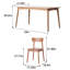 Table rectangulaire en bois massif domestique simple-1588660059-1588660057