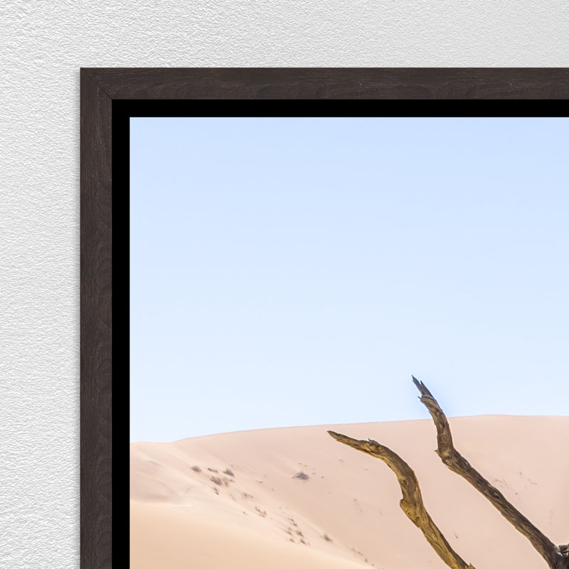 Namibian Skeleton Trees VIII Print by Richard Silver, Brush Gel, 31.75" H x 46.75" W x 1.5" D