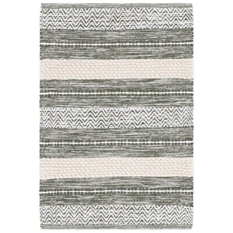 Maudry 976 Area Rug In Green / Ivory, Rectangle 4' x 6'