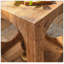 Table de chevet en bois massif Aarish de couleur brune