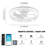 Blodgett 20'' White Modern Dimmable Ceiling Fan with Light LED Kit and Remote-91244015