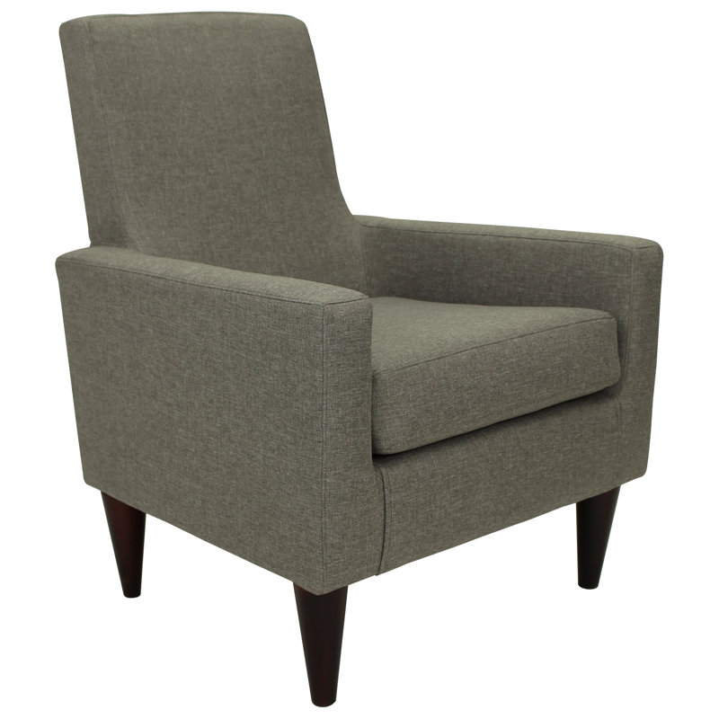 Fauteuil en polyester de 28 po de largeur Garman, Quartz