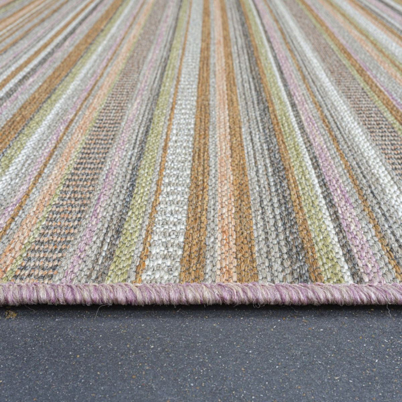 Hurdland Striped Indoor / Outdoor Area Rug, Rectangle 200 x 290cm