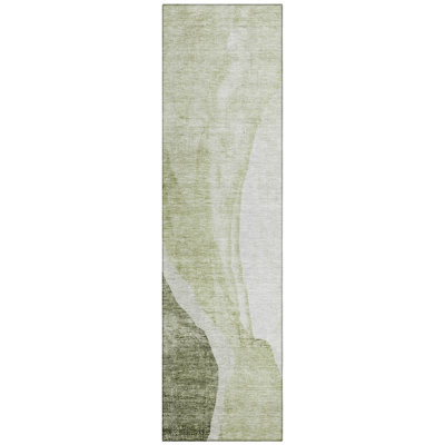 Chrisa Washable Abstract Indoor / Outdoor Rug
