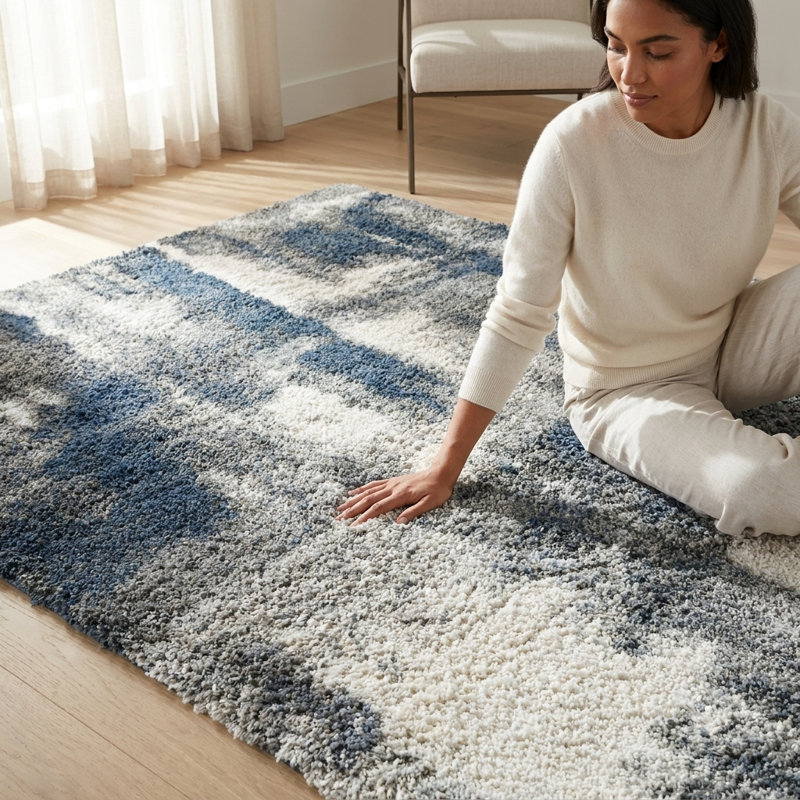 Alban Performance Abstract Indoor Rug, Rectangle 7'10" x 10'