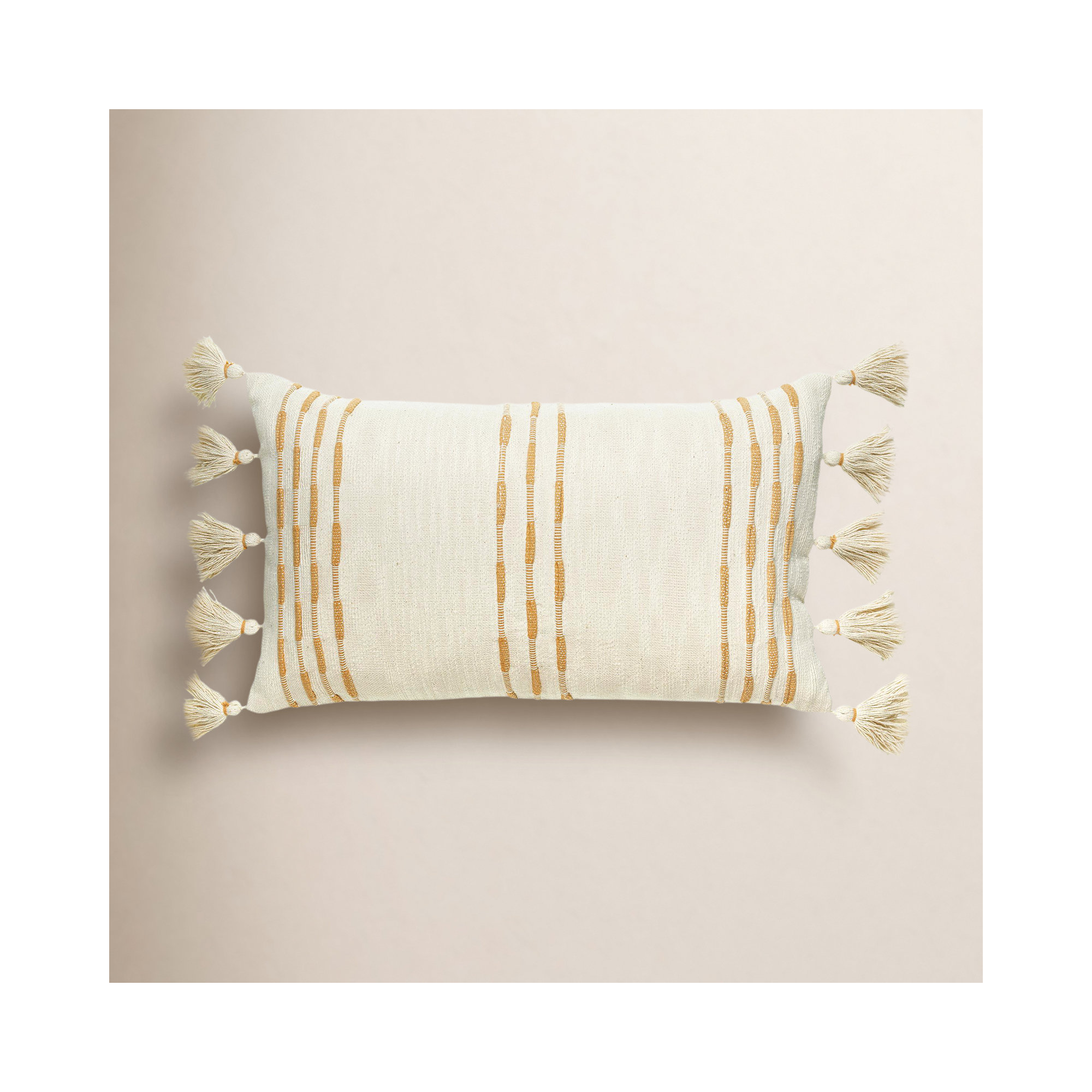 Favager Cotton Lumbar Throw Pillow