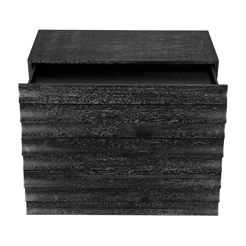 Frederico 40'' W Solid Wood Console Table, Black Walnut