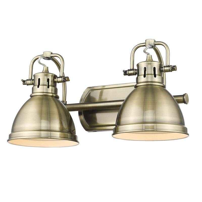 Lyndee 2 - Light Dimmable Vanity Light, Aged Brass, Aged Brass