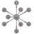 Tes 9-Light Indoor Chrome Classic/Traditional Empire Candelabra Chandelier
