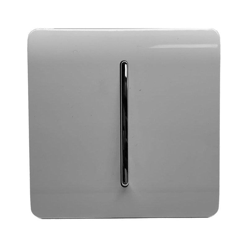 Trendi Switch 1 Gang 1 or 2 way Rocker Light Switch, Light Grey