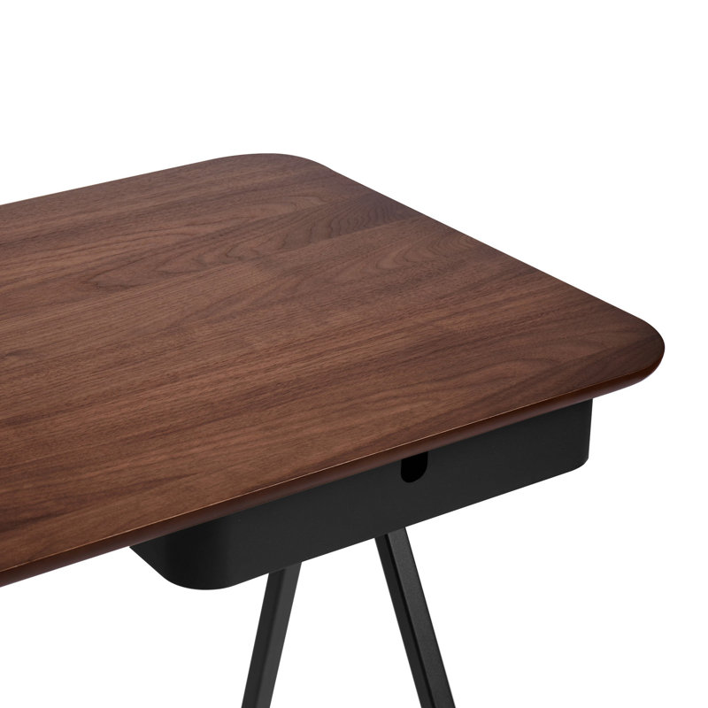 Key Desk 48x24, Brown/Black