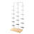 9 Pair Free Standing Shoe Rack Display Shelf-666092513