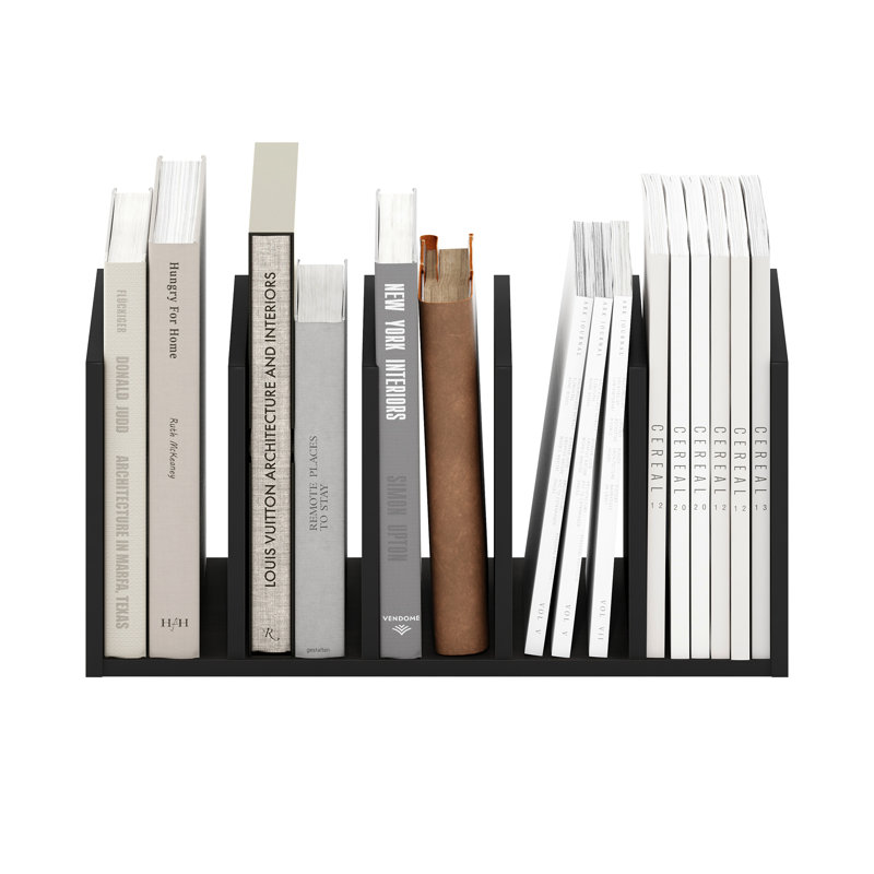 Aaban Home Office Supplies Desktop Bookshelf File Organizer, Espresso