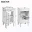 Armoire de salle de bain avec rangement et lavabo en céramique et tablette réglable-302309360