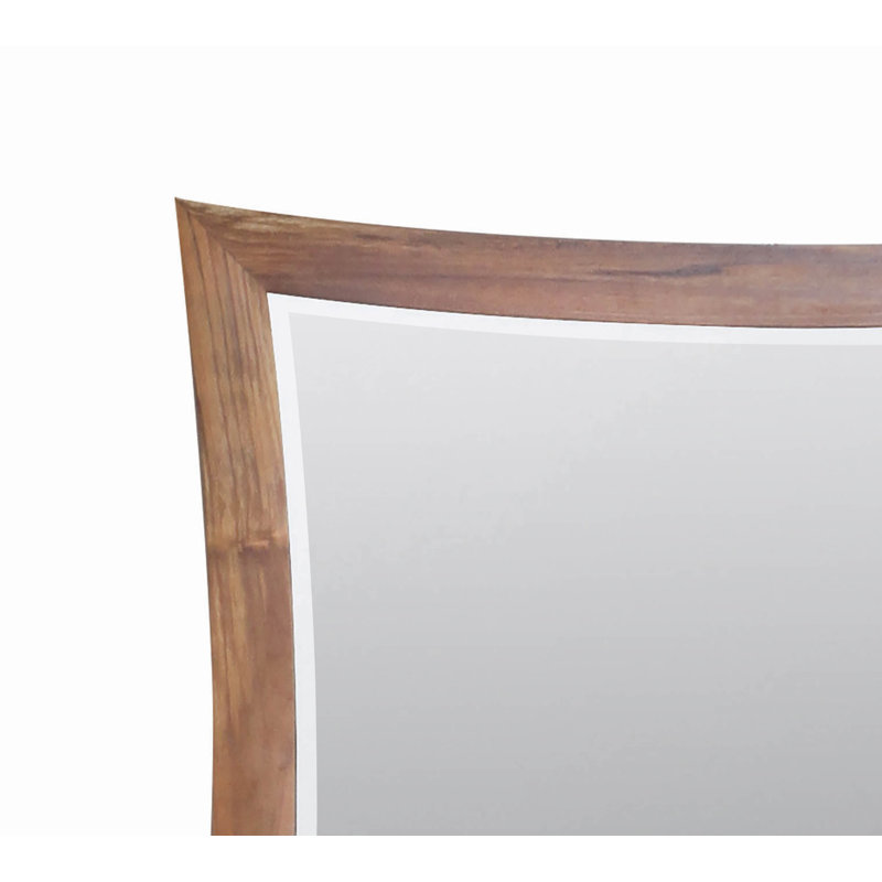 EcoDecors Curvature Bathroom/Vanity Mirror, Brown, 35" H x 36" W