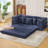 [NEW ARRIVED] [VIDEO PROVIDED]82.25" Convertible Sofa Bed-1142438725