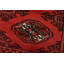 Tapis rouge unique de 3 pi 4 po x 4 pi 11 po One-of-a-Kind
