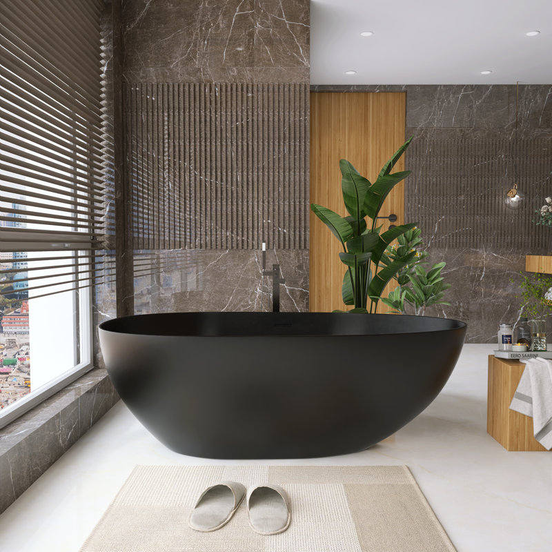 67 x baignoire, Noir mat