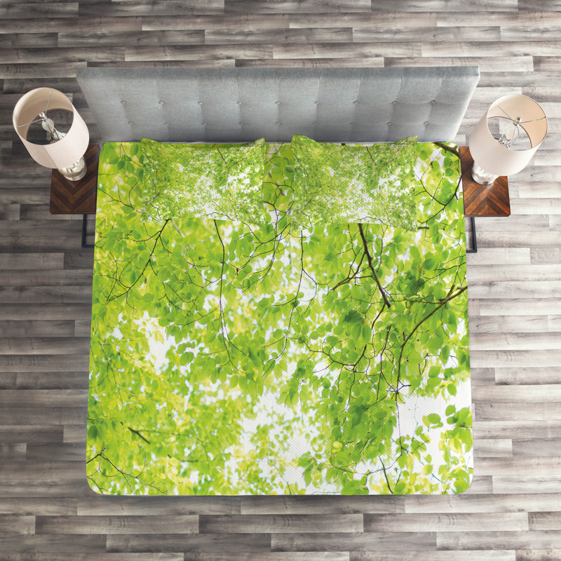 Farmhouse / Country Polyester Floral Coverlet