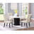 Freidin Round Dining Table Rustic Espresso And White