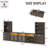 157" Farmhouse Entertainment Center With Bookcases For Tvs Up To 100" – Rustic Wood Wall Unit With Storage Cabinets, Drawers & Open Shelves – Tv Console For Living Room Or Bedroom-608171664