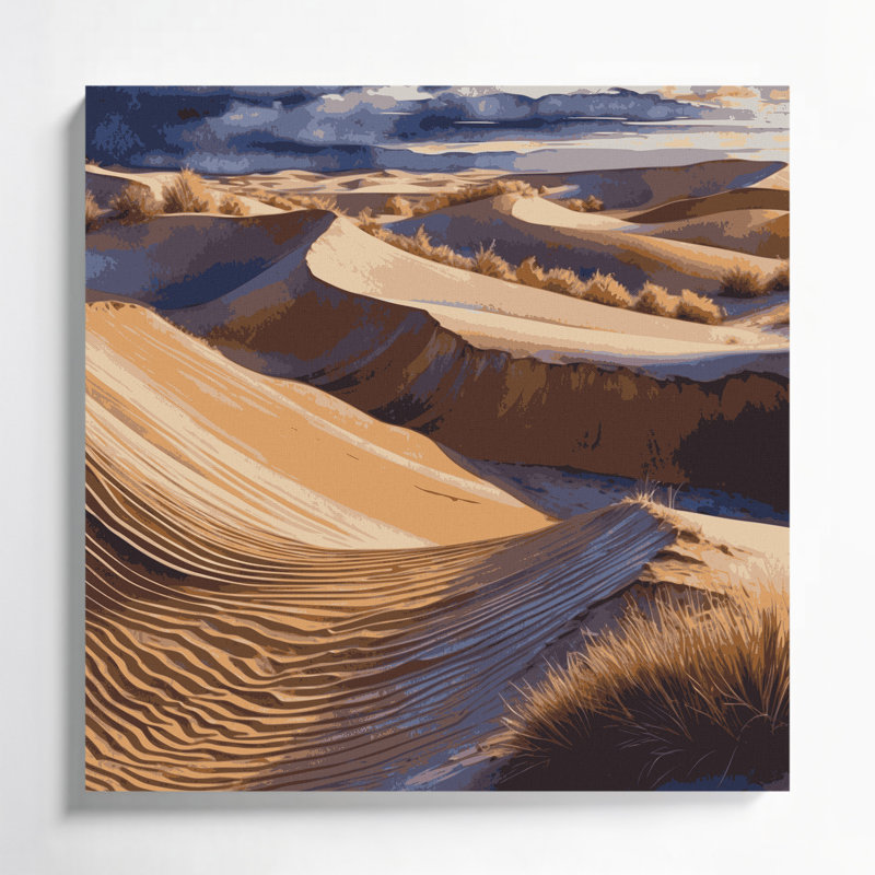 Art mural sur toile noir Southwestern, H 16 po x l 16 po