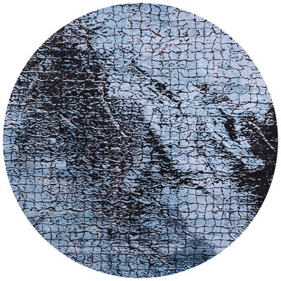 Tapis abstrait bleu
