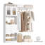 Système d'organisation 60 po avec porte d'armoire Visualize et tiroirs en bois-1797722840