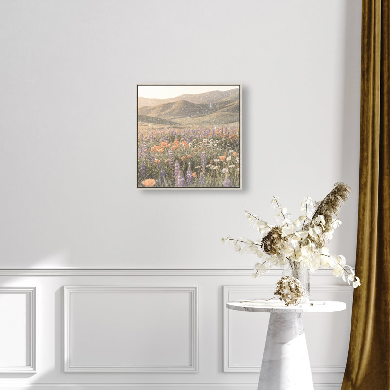 Lavender Hill Print by Oliver Gal, 21" H x 21" W, Silver Floater Frame