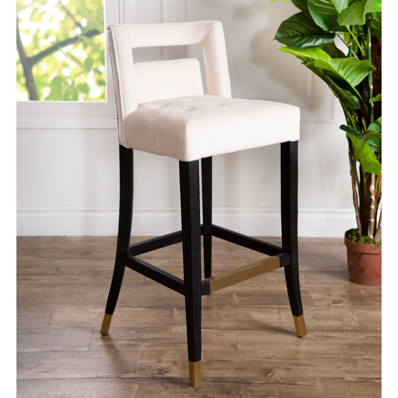 Tabouret de bar et de comptoir Lular, Ivoire, Tabouret de bar (assise de 30 po de hauteur)