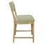 Ensemble de table de comptoir 36 po avec 2 chaises de bar Clara en lin vert Jaden