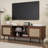 TV Stand For 55/65/70 Inch TV, Boho 59" Entertainment Center With Storage, Modern Mid Century Media Console With Rattan Doors And Adjustable Shelf, Wood TV Stand For Living Room-1736728840-1734055725