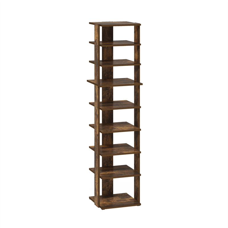 8 Pair Shoe Rack, Amber Pine