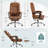 Minola Faux Leather Executive Chair with Footrest -1221707697