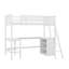 Lit mezzanine simple avec tablette et bureau intégrés