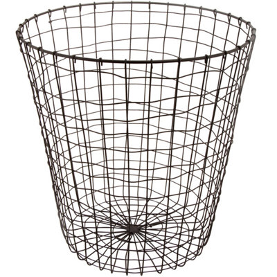 GET WB-312-MG Breeze Panier de rangement rond en métal gris 15 3/4 po x 18 po WS-375WB312MG