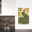 «Elegant Peacock Plum Blossoms Elegant Vibrant Contemporary Bamboo Bird Cherry Flower Nature», art mural-129094833