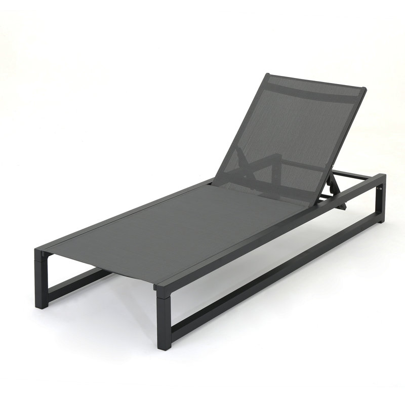 VENICE CHAISE LOUNGE, 1, Gray, Black