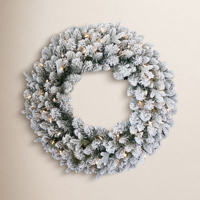 24" Iceland Fir Pre-Lit Wreath