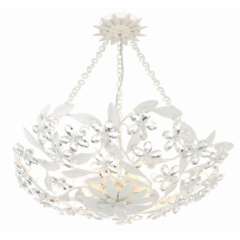 Babbitt 6 - Light Dimmable Novelty Chandelier, Antique Silver
