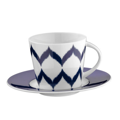 Porcelain Teacup and Saucer