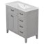 Meuble-lavabo élégant avec rangement spacieux et construction durable, parfait pour les salles de bain organisées et élégantes.