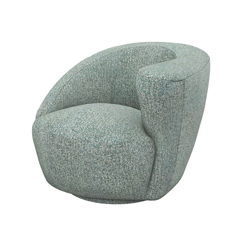 Carlisle Swivel Armchair, Pool Rayon/Viscose