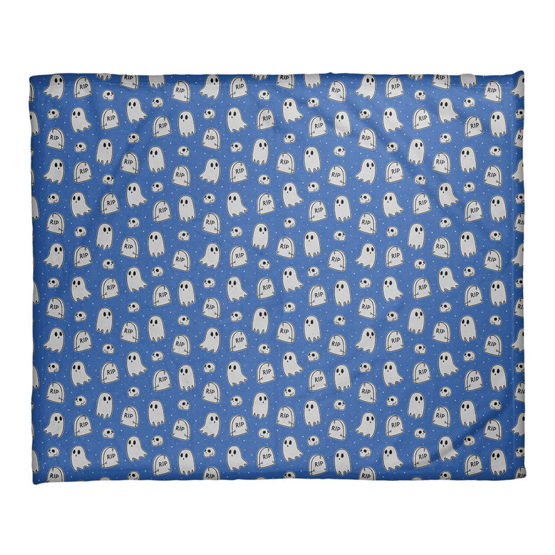 Couverture polaire Katelyn Elizabeth, l 52,5 po x L 62,5 po, Bleu