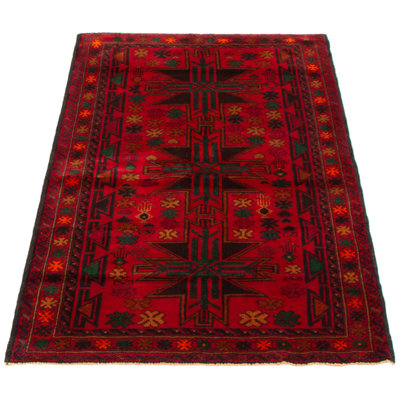 Dequita Wool Oriental Indoor Rug